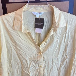 NWT Grayson Threads Black Label yellow top 2X 3X